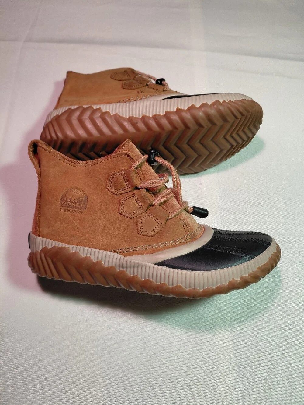 SOREL Kids Out 'N About Plus Waterproof Duck Boots NWOB Sz 3M